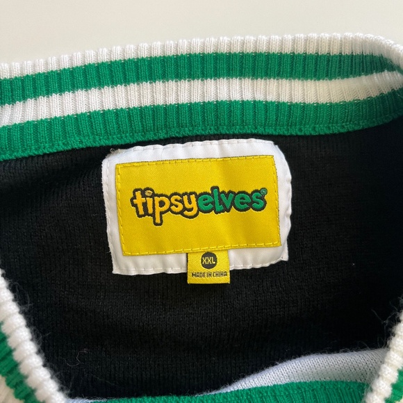 Tipsy Elves I Watch You Sleep Ugly Christmas Sweater - Picture 4 of 4